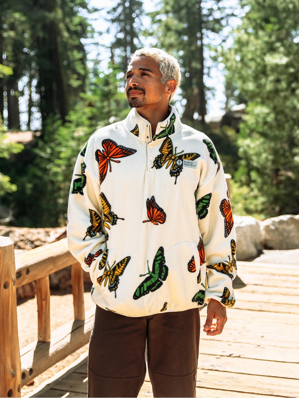 Parks Project | Unisex | Butterflies Trail Fleece | Size Medium